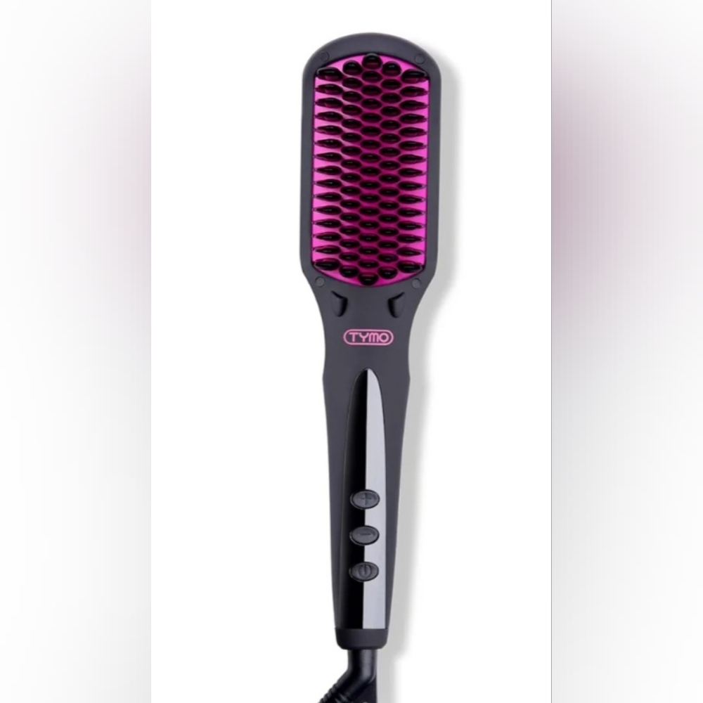 Bundle Of 2: TYMO Pink and Black Ring Hair Straightener And Brush - Picture 9 of 9